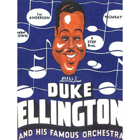 Duke Ellington at the Apollo Postcard Jazz Vintage Harlem New York City TPC-A - Picture 1 of 3